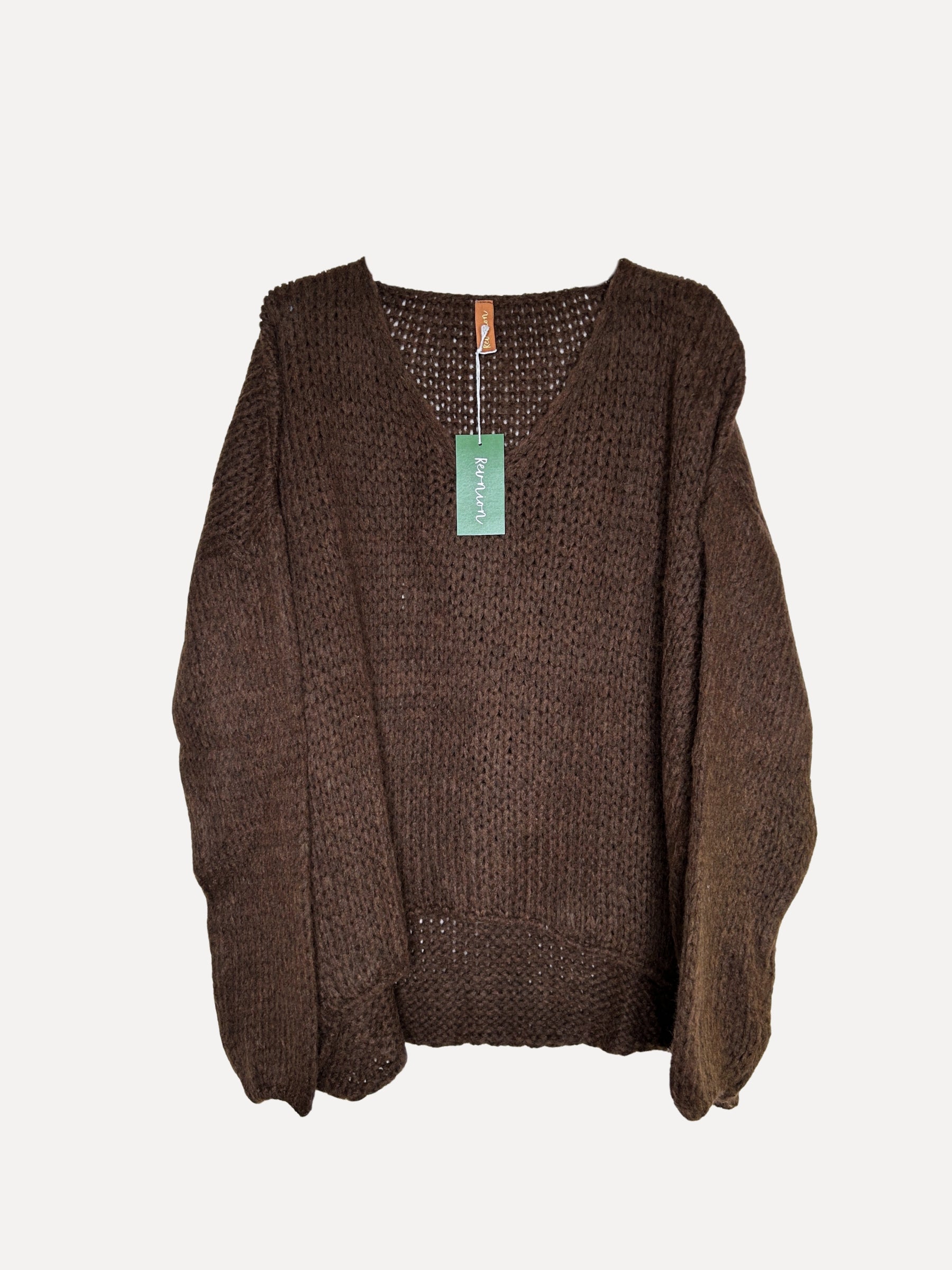 Falling in Love Sweater, Dark Brown