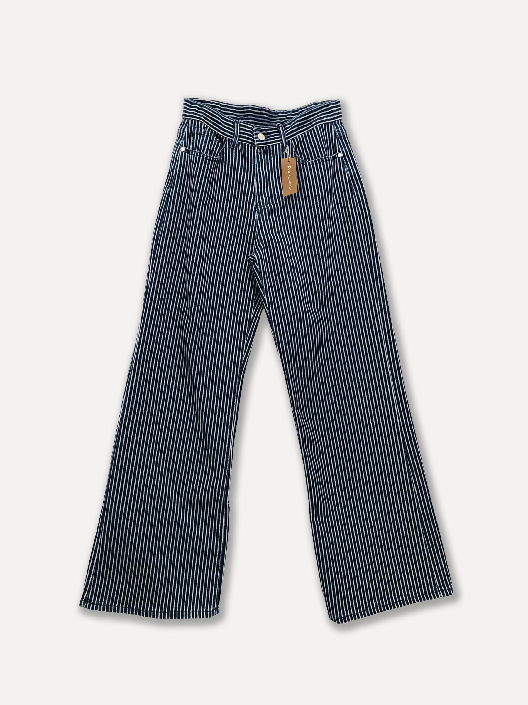 1885 jeans rayados, mezclilla