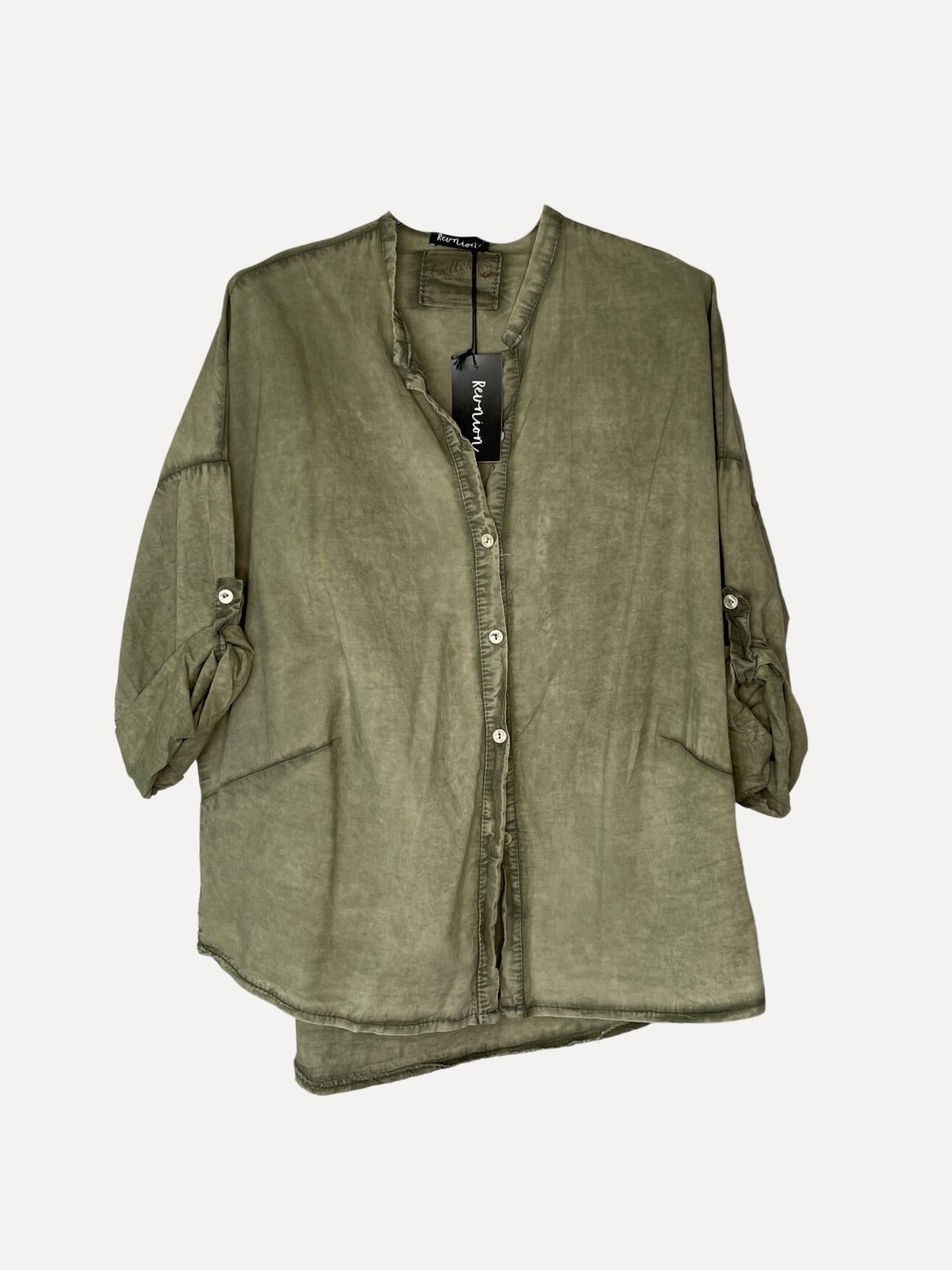 HIBISCUS Blouse, Army