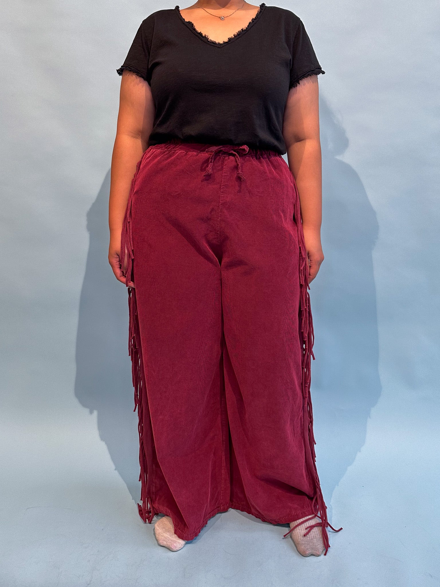 Pantalones marginales, vino