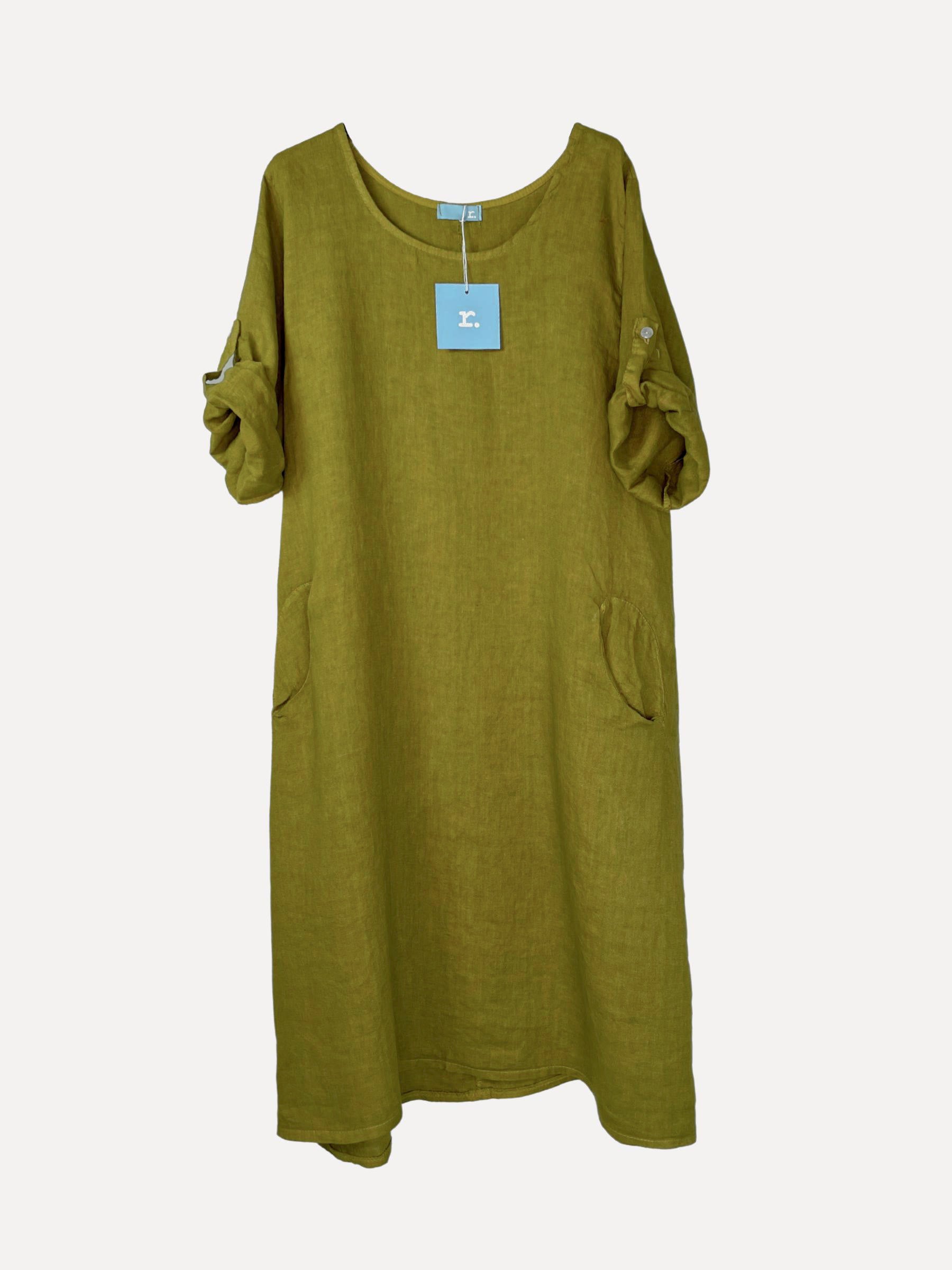 IDA Linen Dress AW23, Olive
