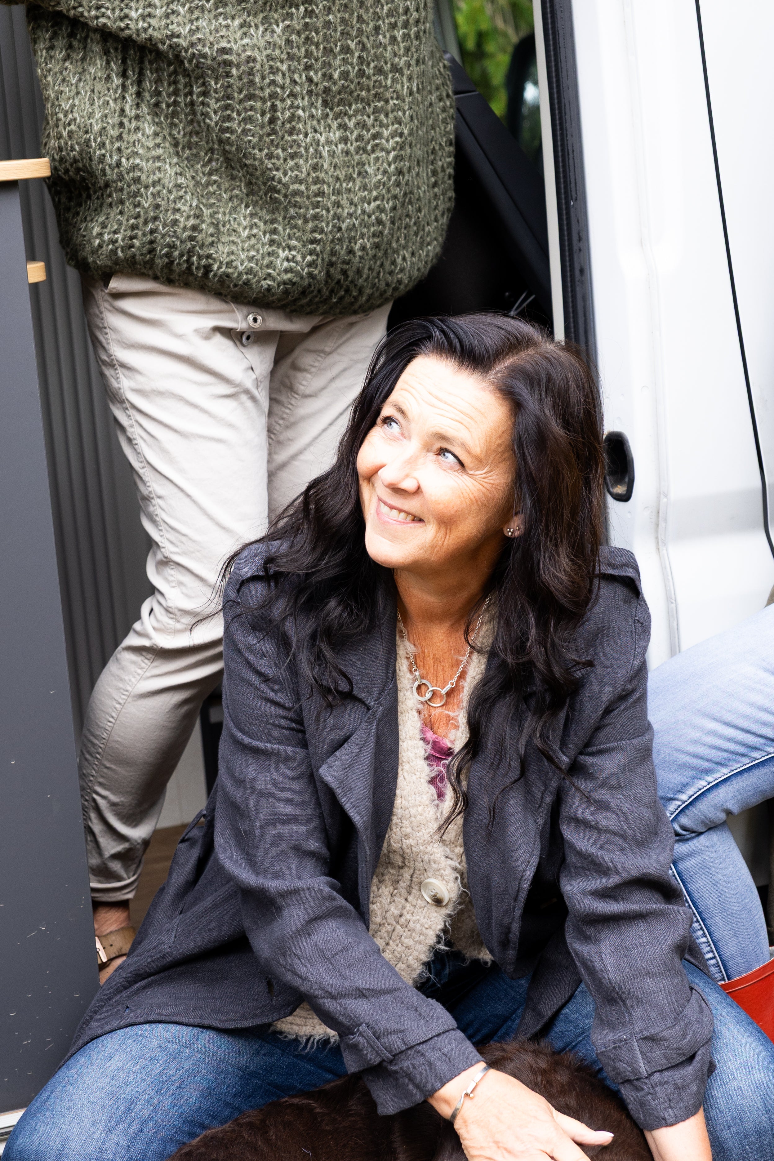 Paris Attitude Linen Coat, Smoke