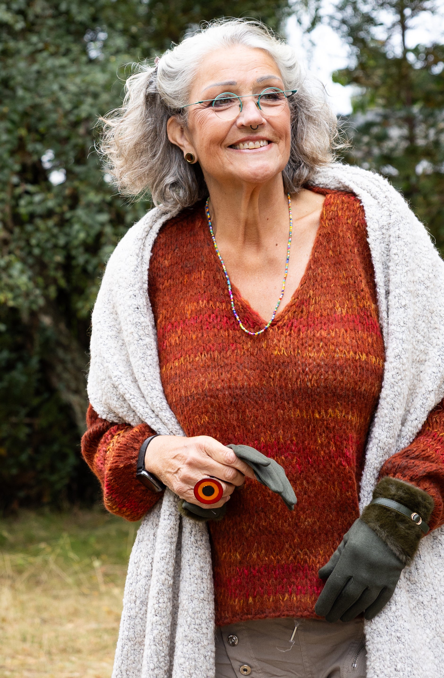 Falling in Love Sweater, Rust