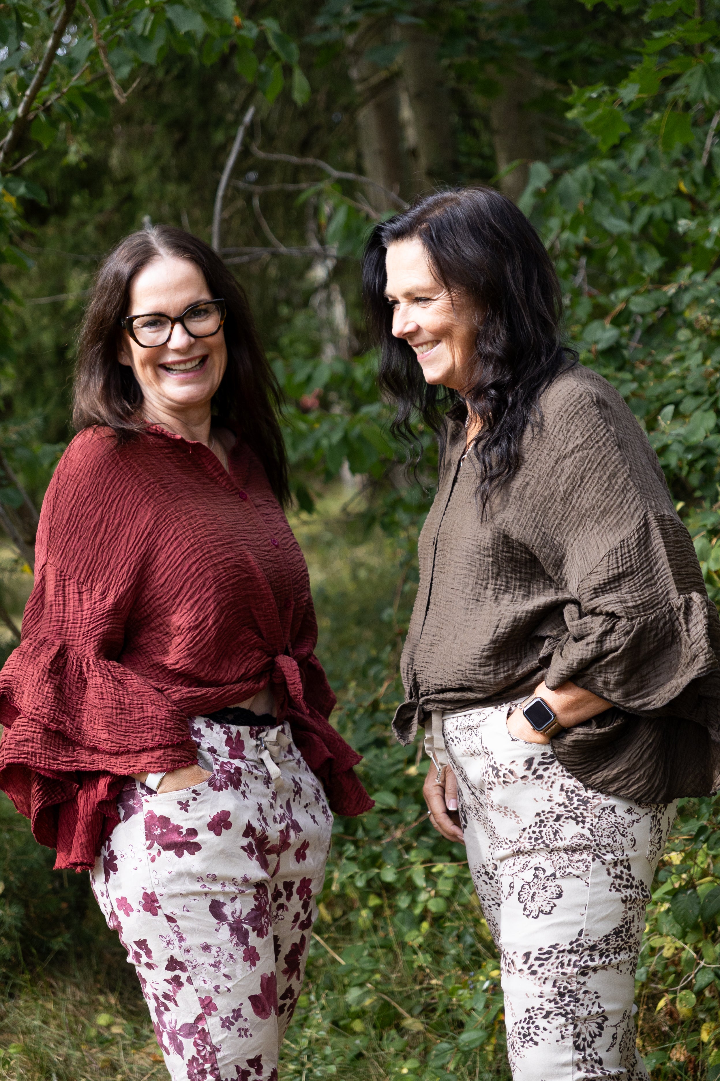 Pantalones de la jungla de caja, beige