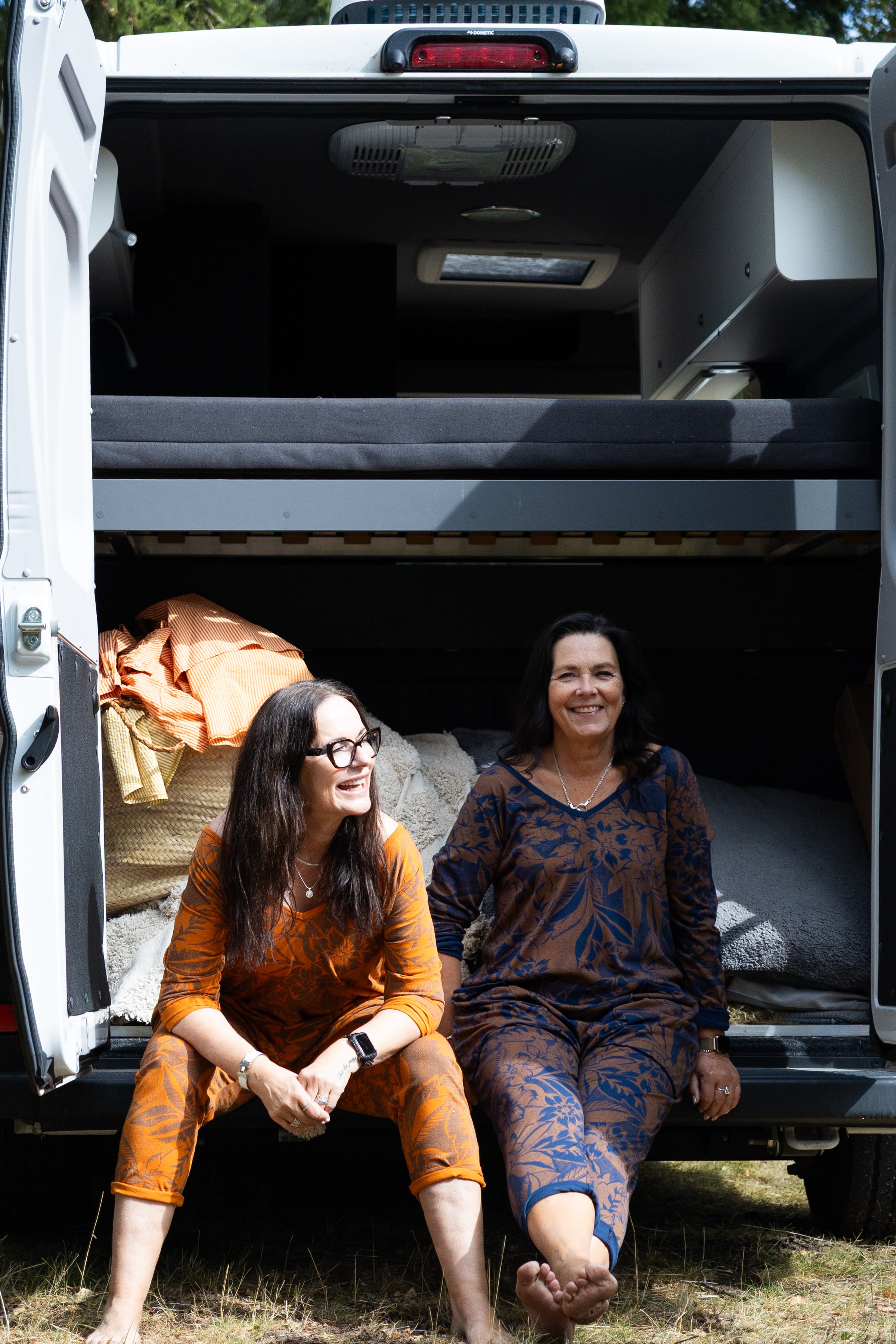 Pow Playsuit, Navy/Brown