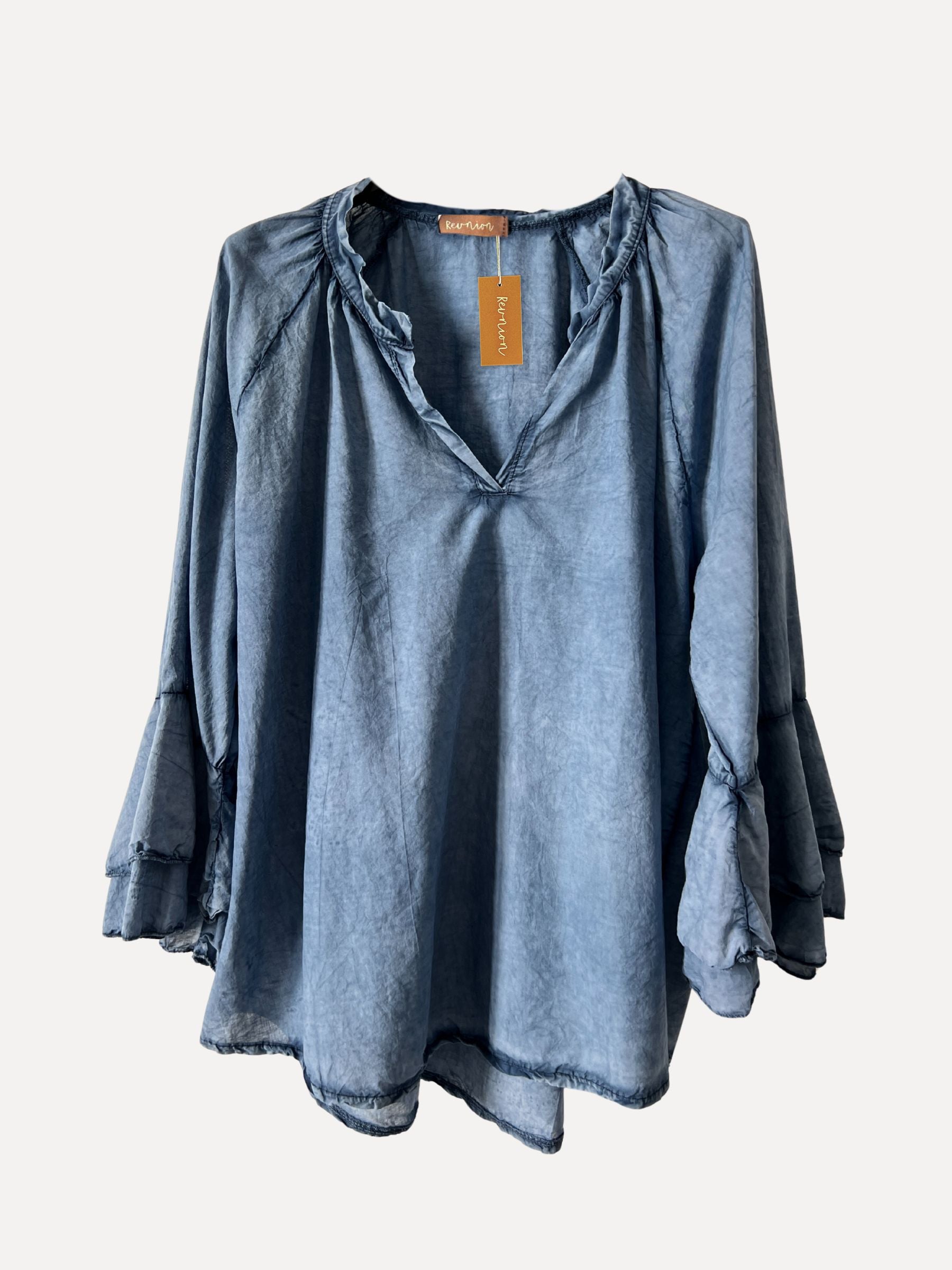 Åsa blusa, azul