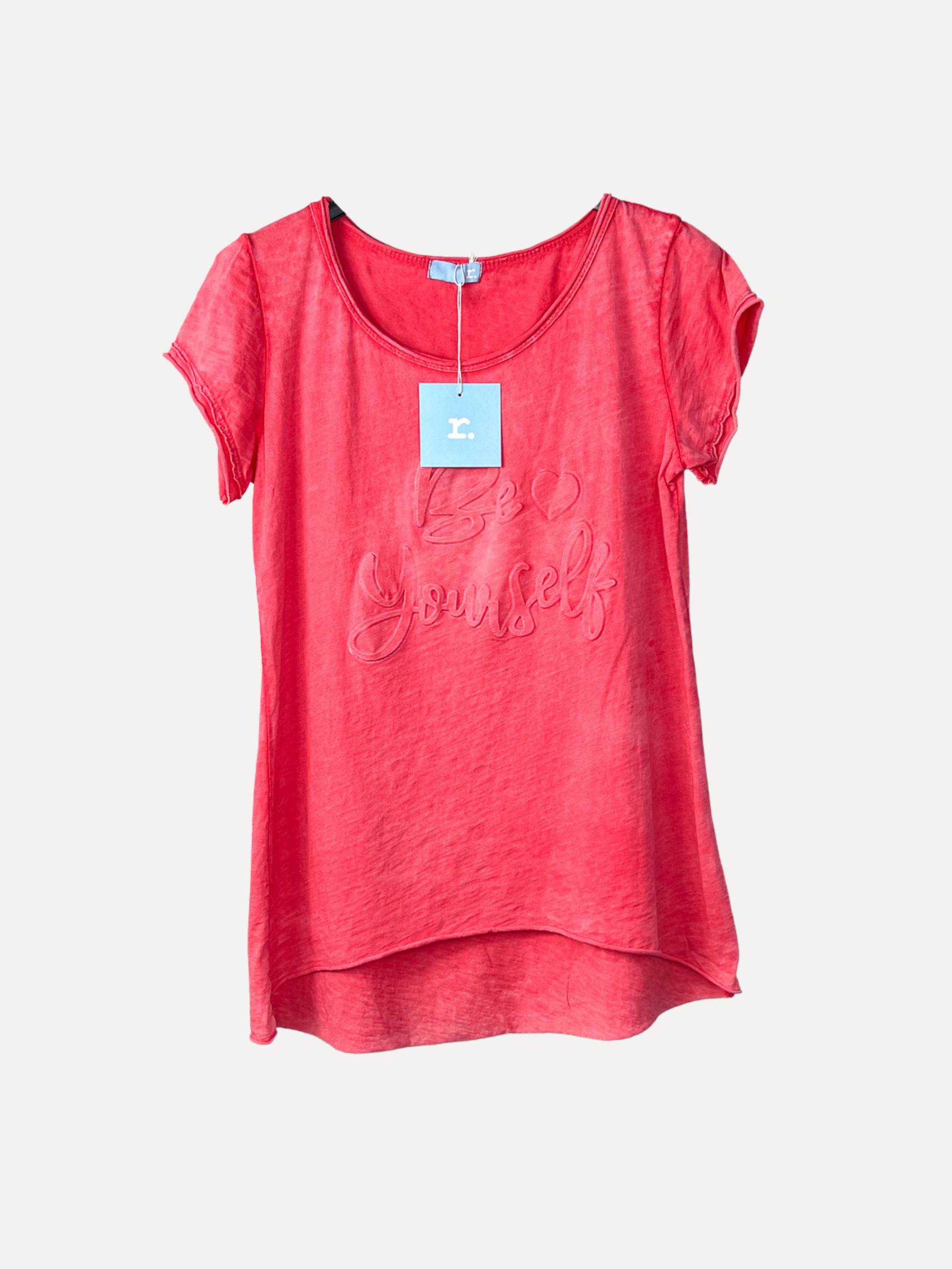 BE YOURSELF T-Shirt, Raspberry