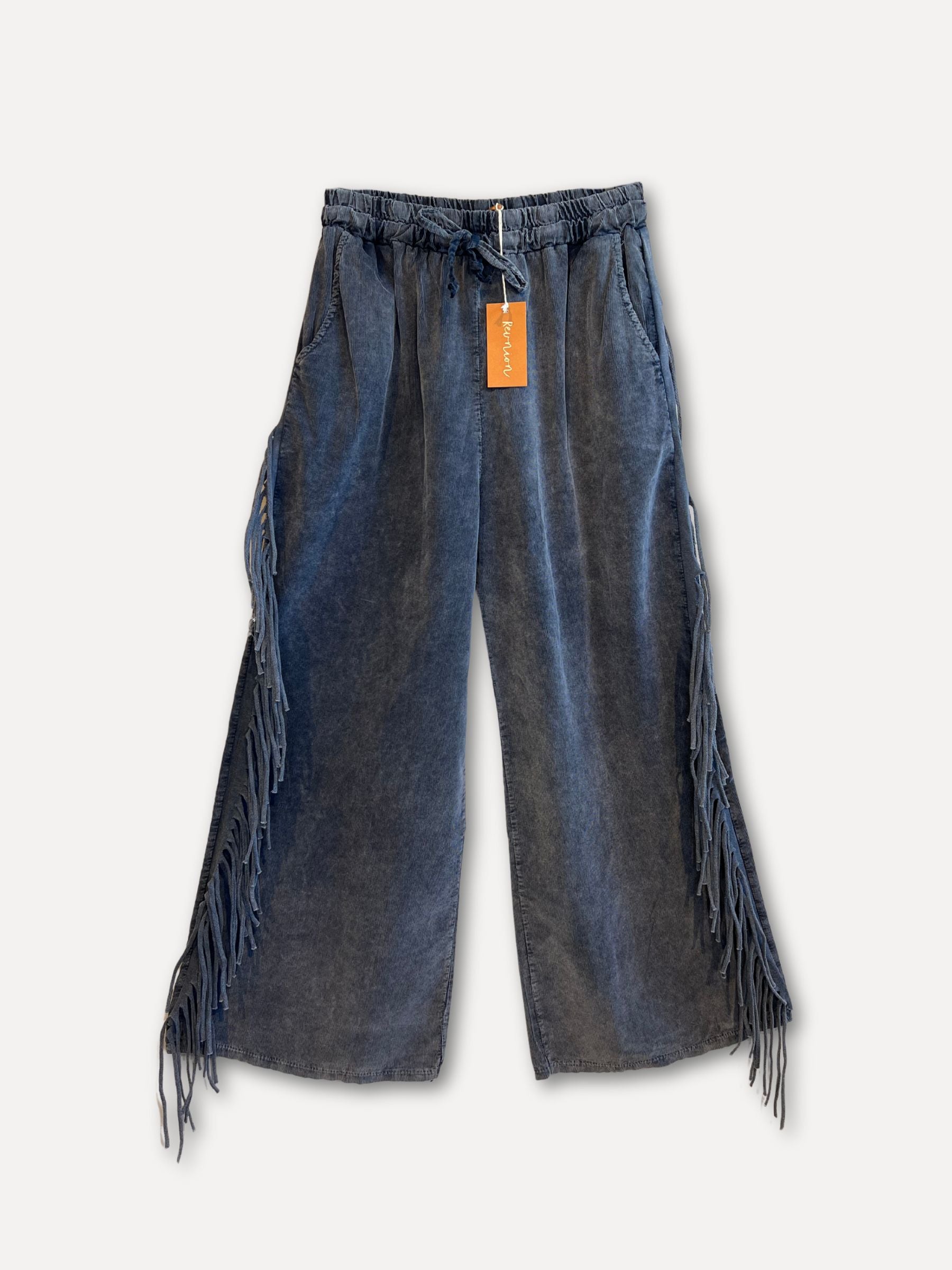 Pantalones marginales, azul