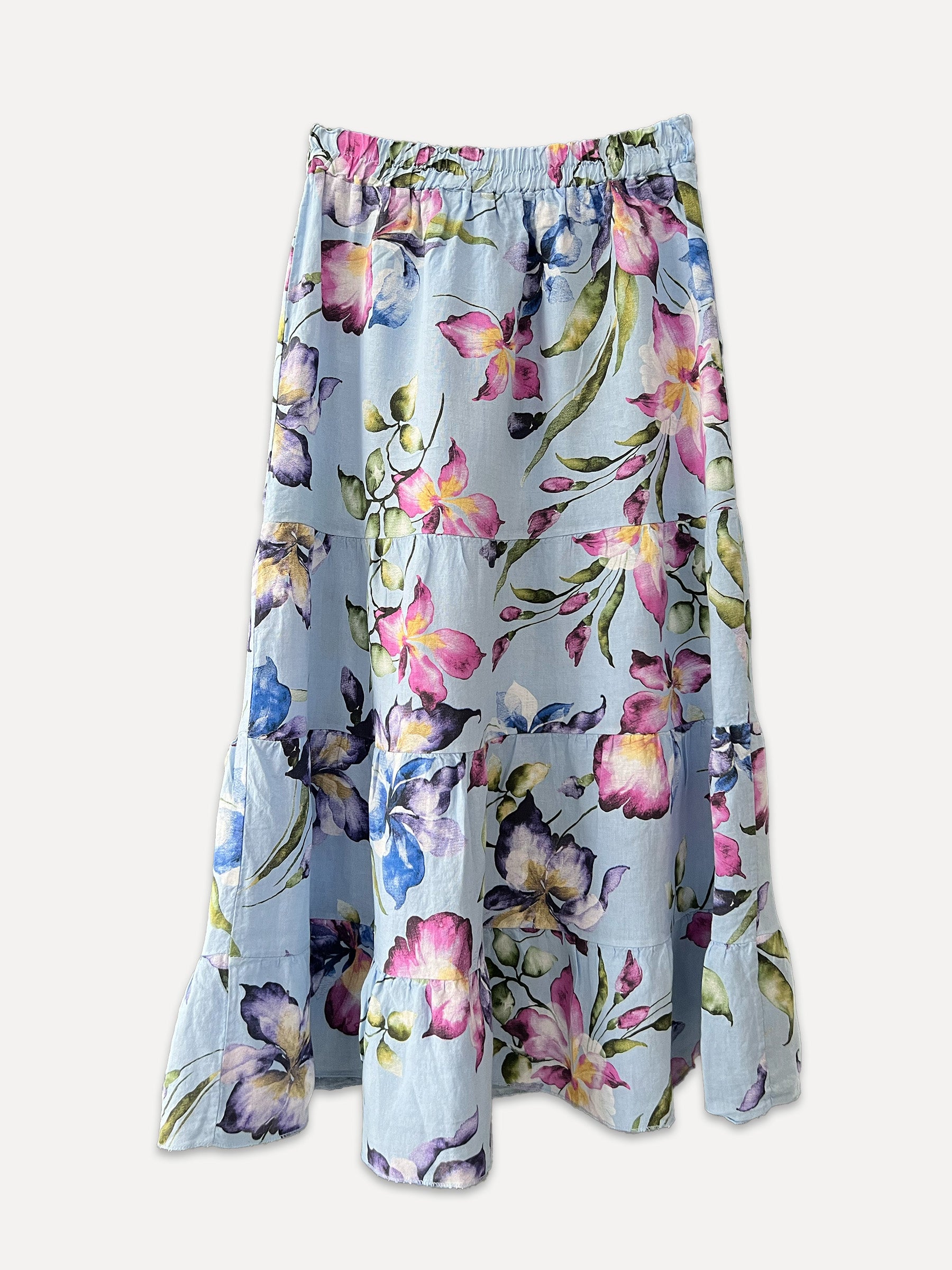 IRIS Flower Skirt, Sky Blue