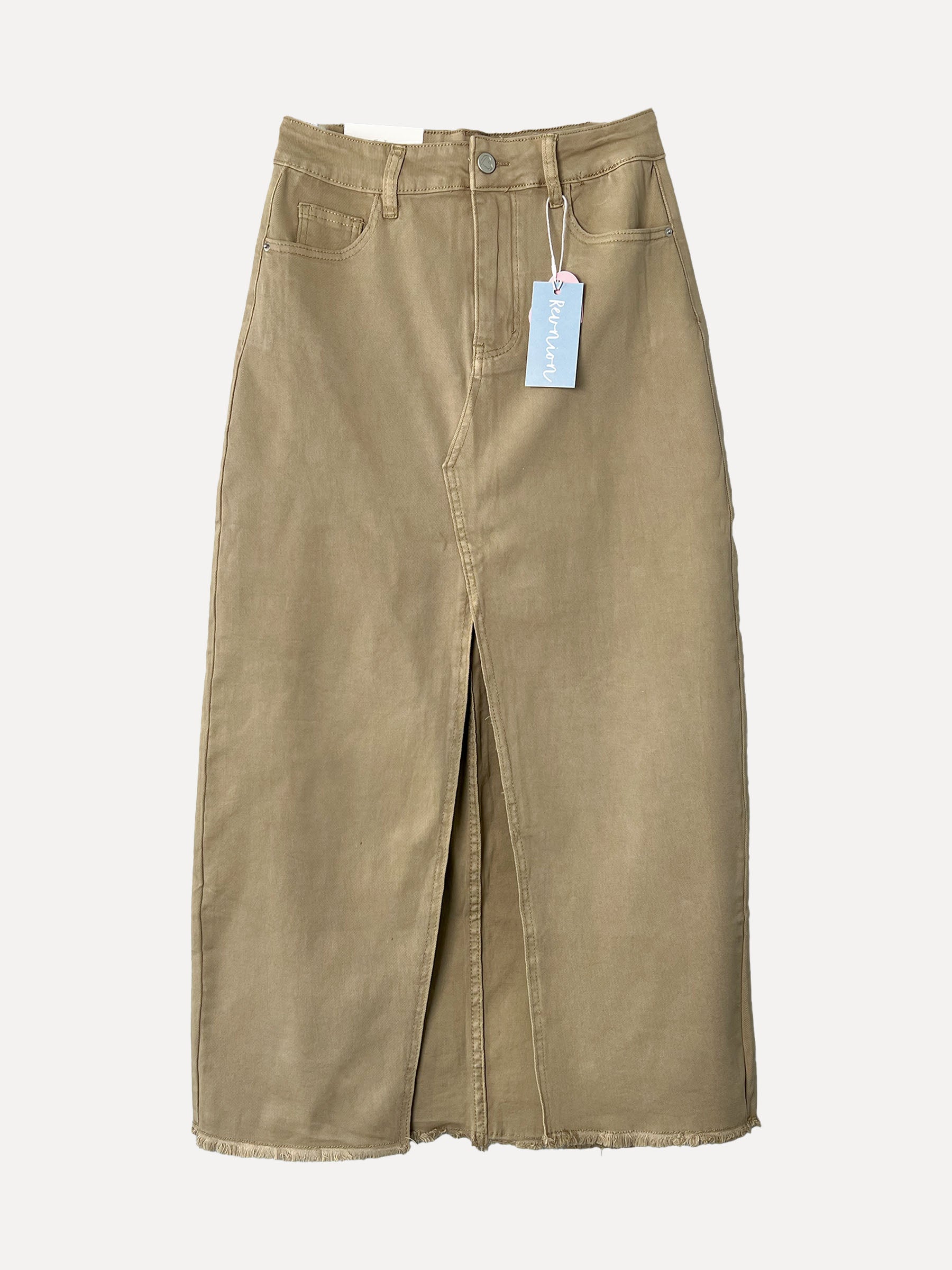 Jeans Skirt F6876, Beige