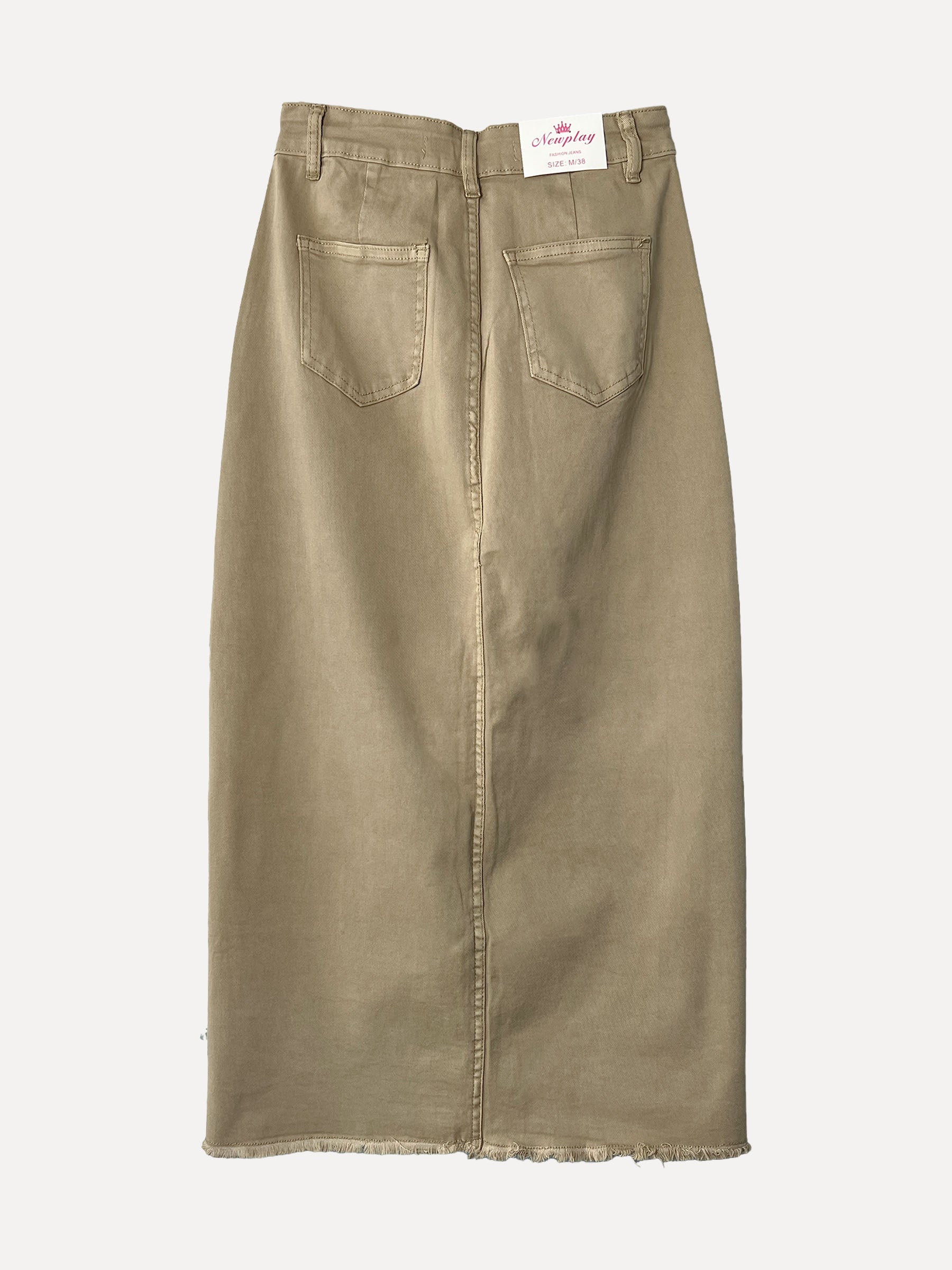 Jeans Skirt F6876, Beige