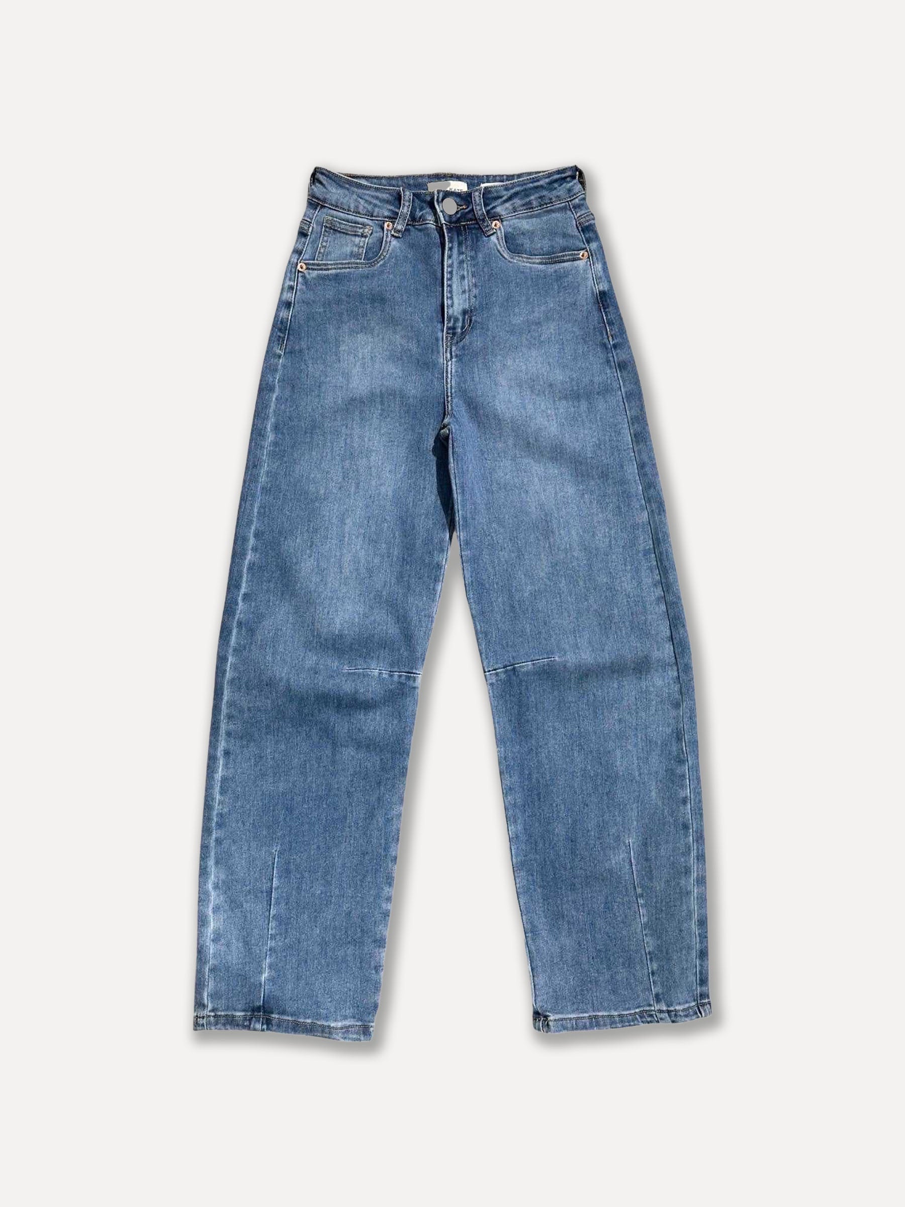 Jeans holgados KT814-1, mezclilla