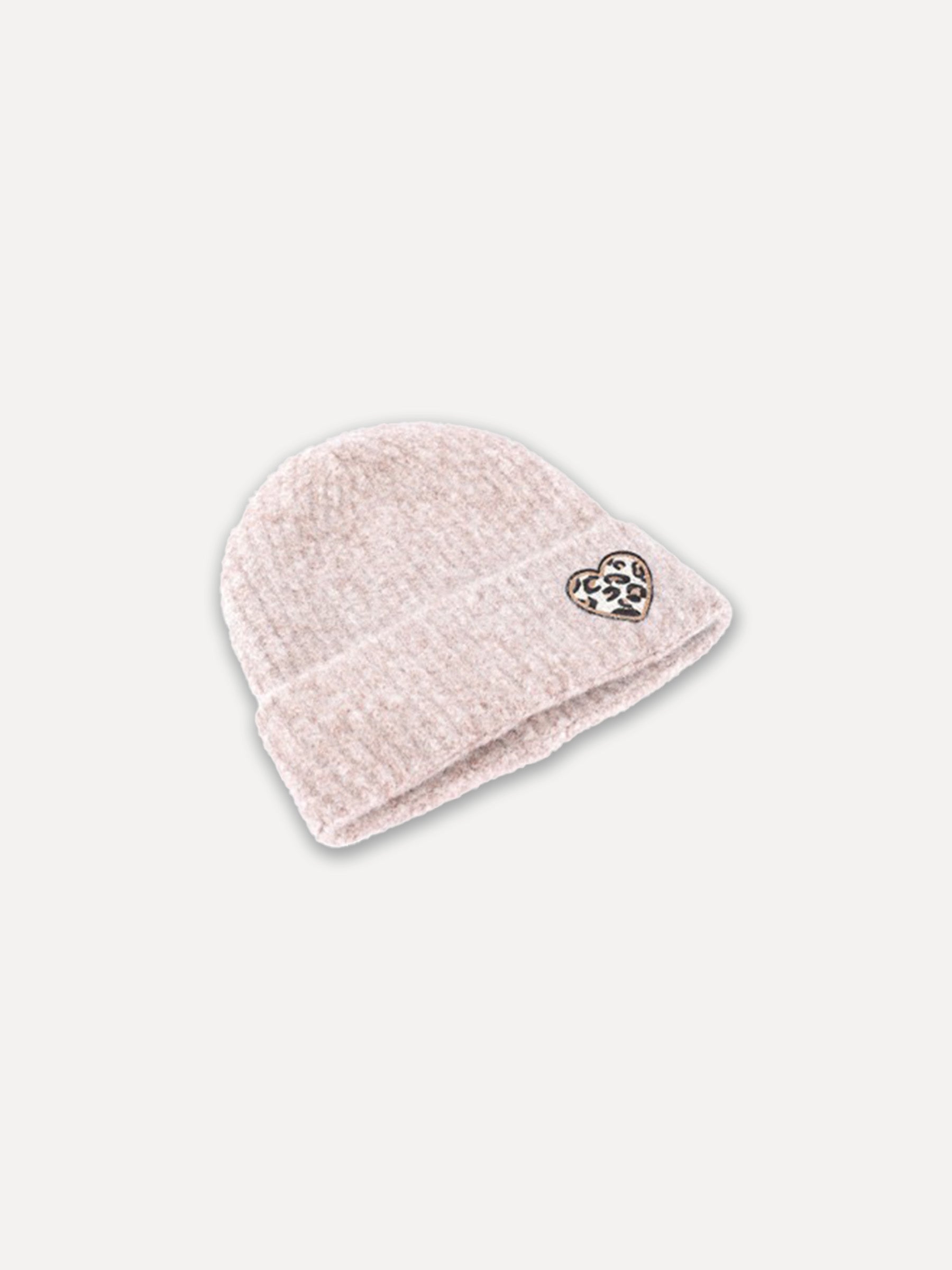 Beanie leo heart- rosa