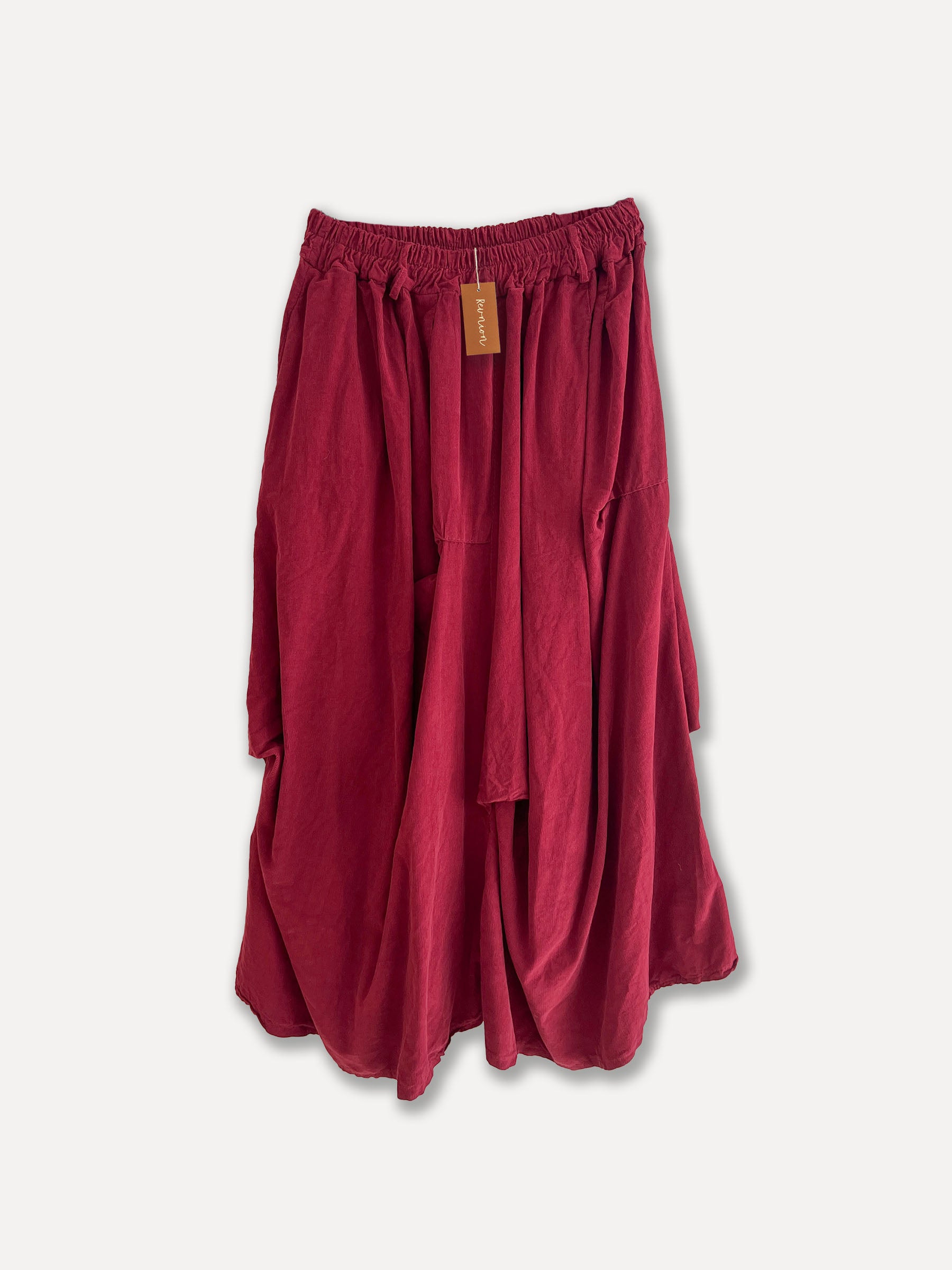 Falda de cordón de lulu, vino