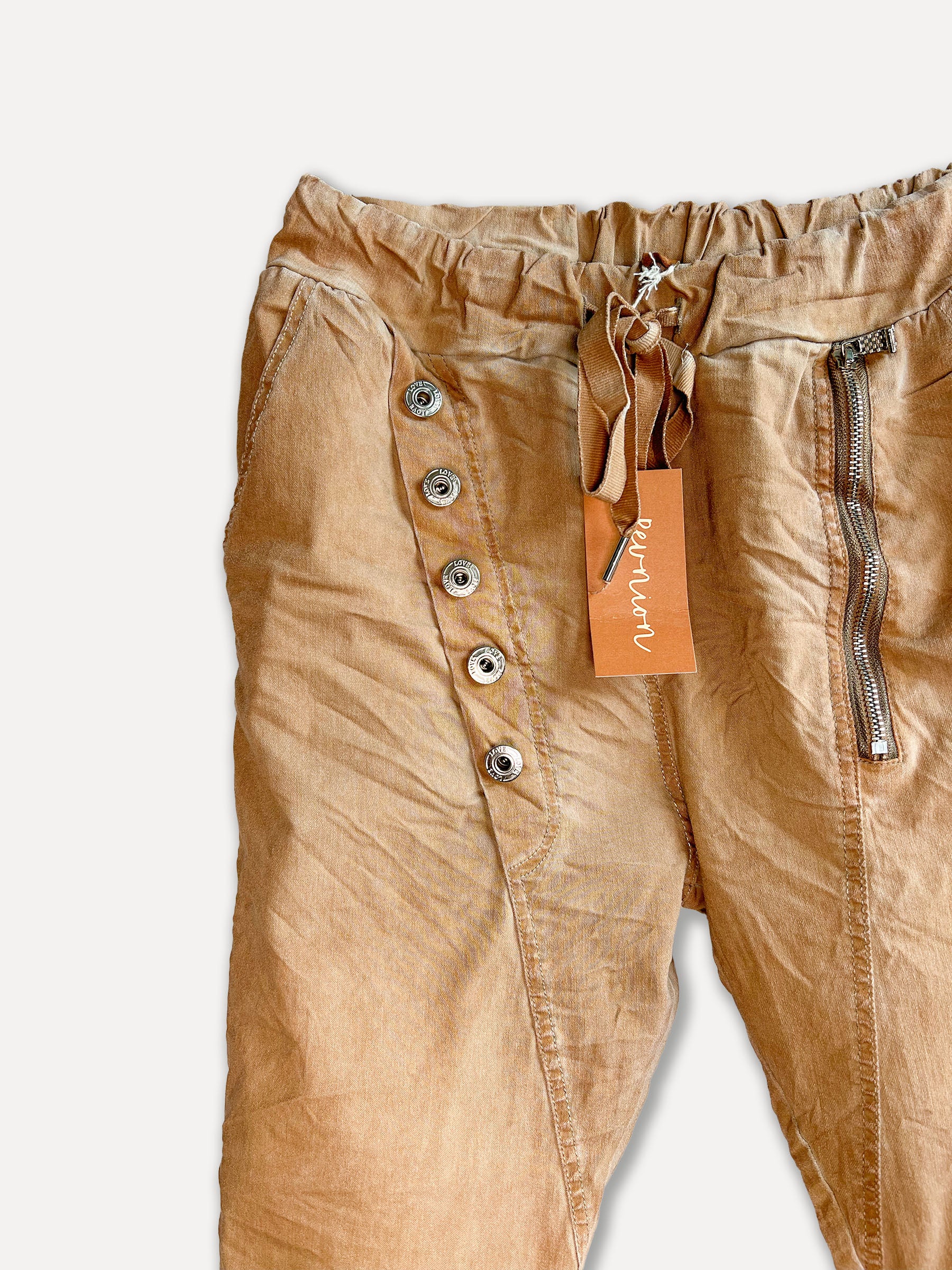 Box Milano Pants, tabaco lavado