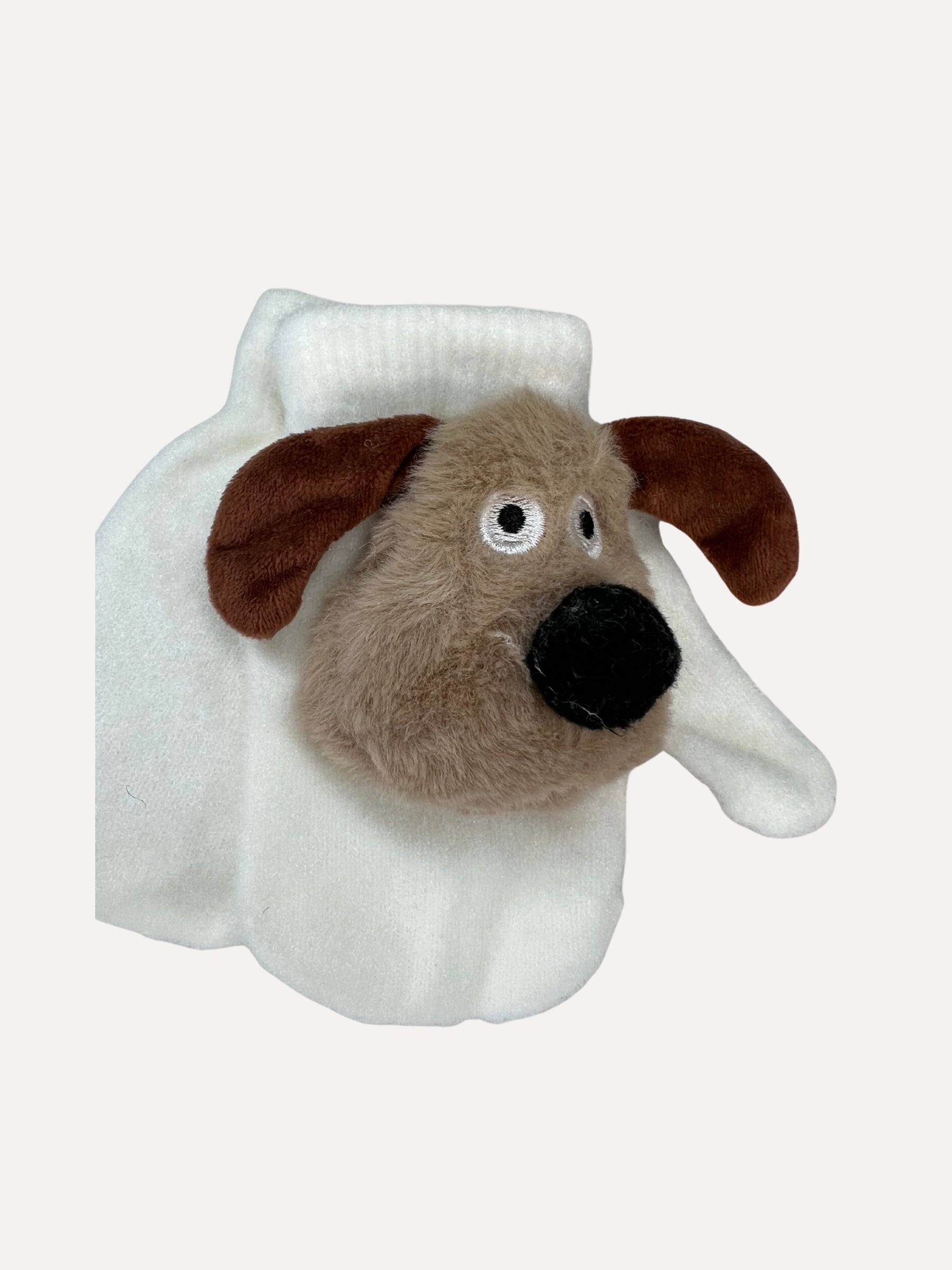 Guantes de doggo para niños, blanco