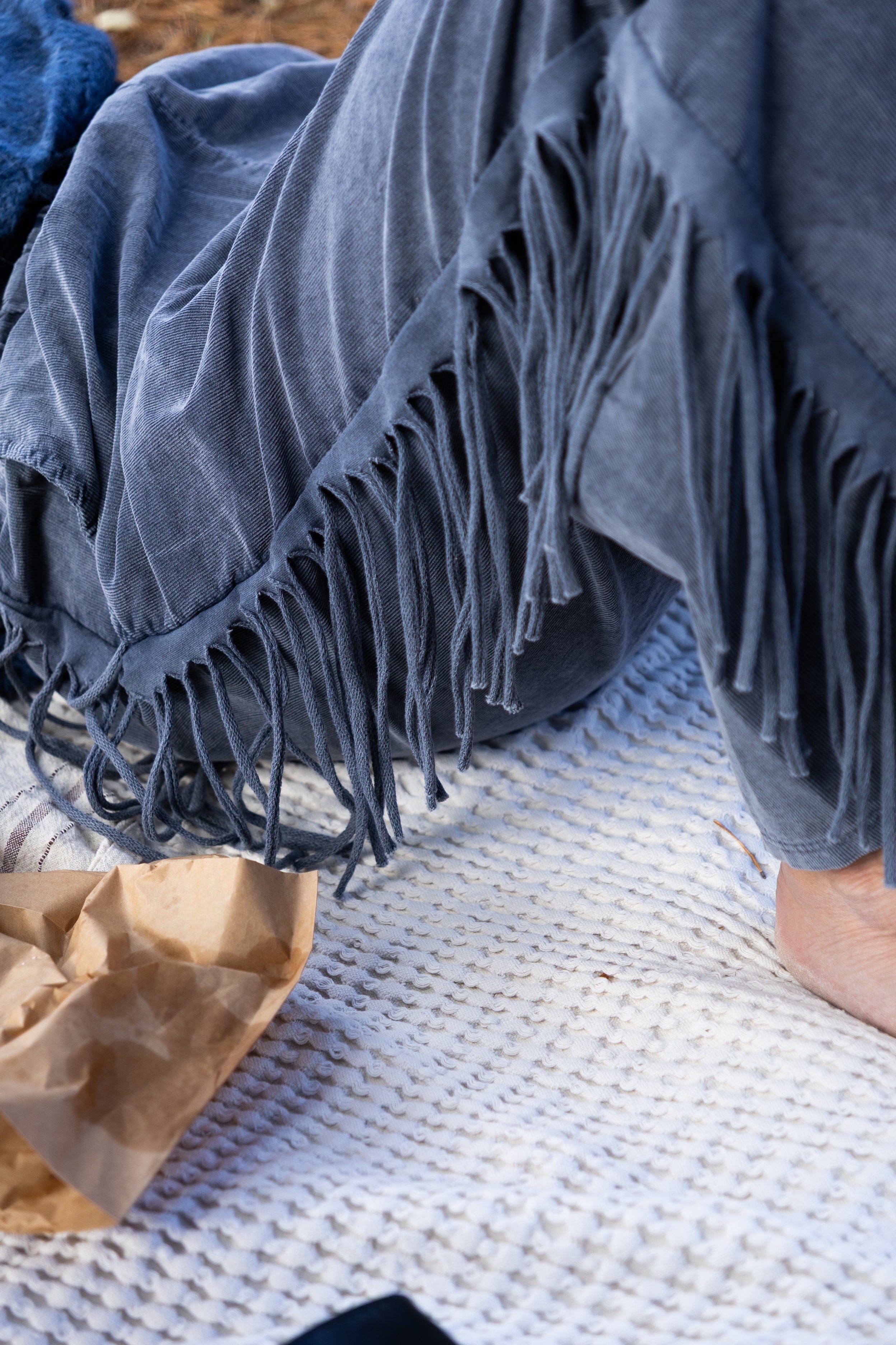 Pantalones marginales, azul