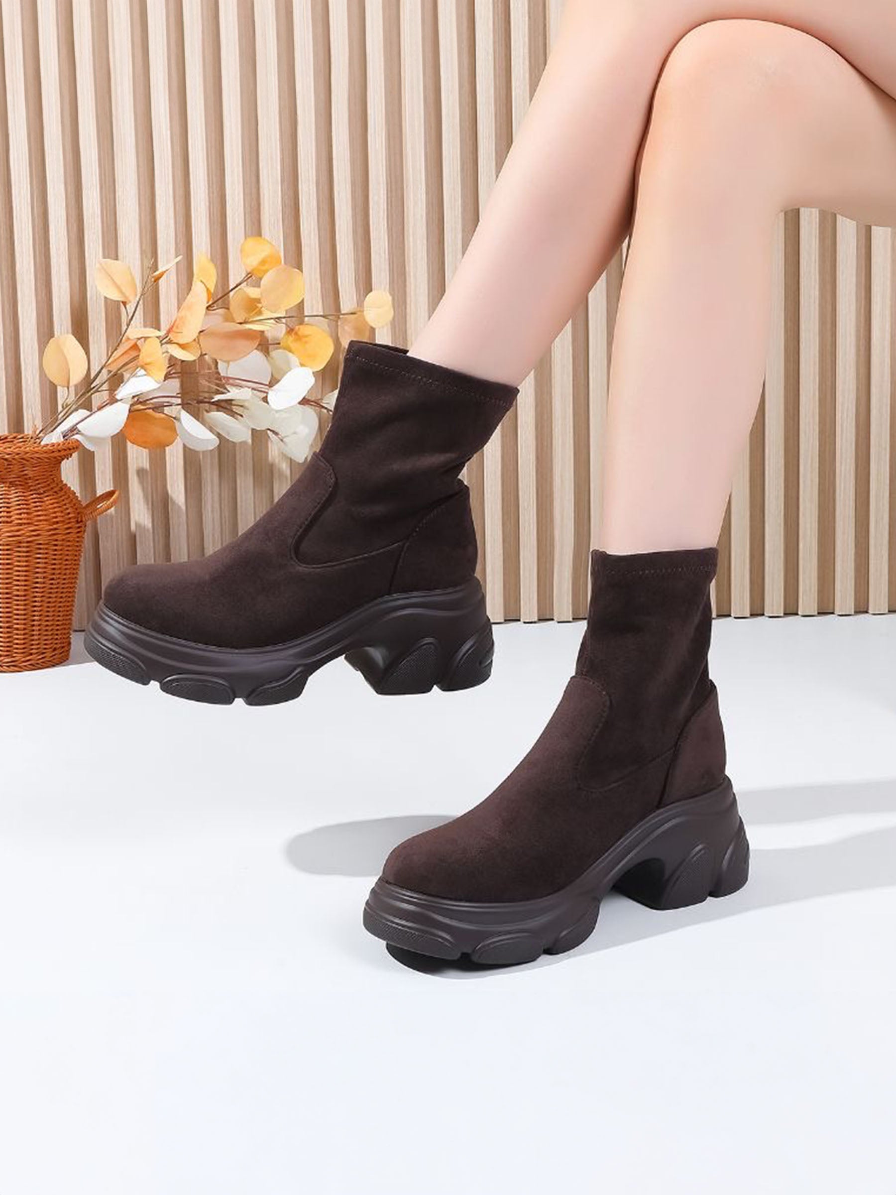 Botas de goma, marrón