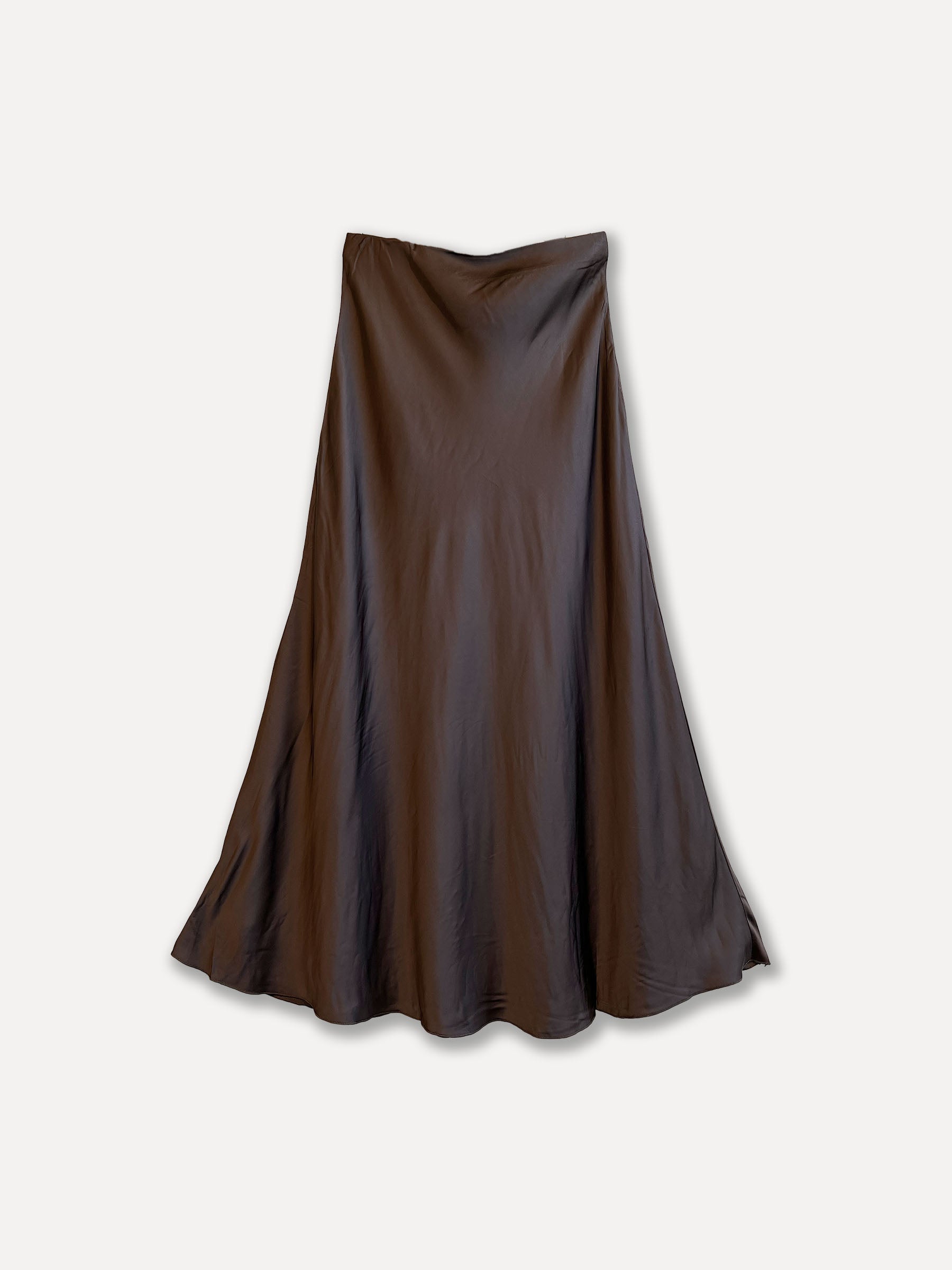Falda de seda simmy, espresso