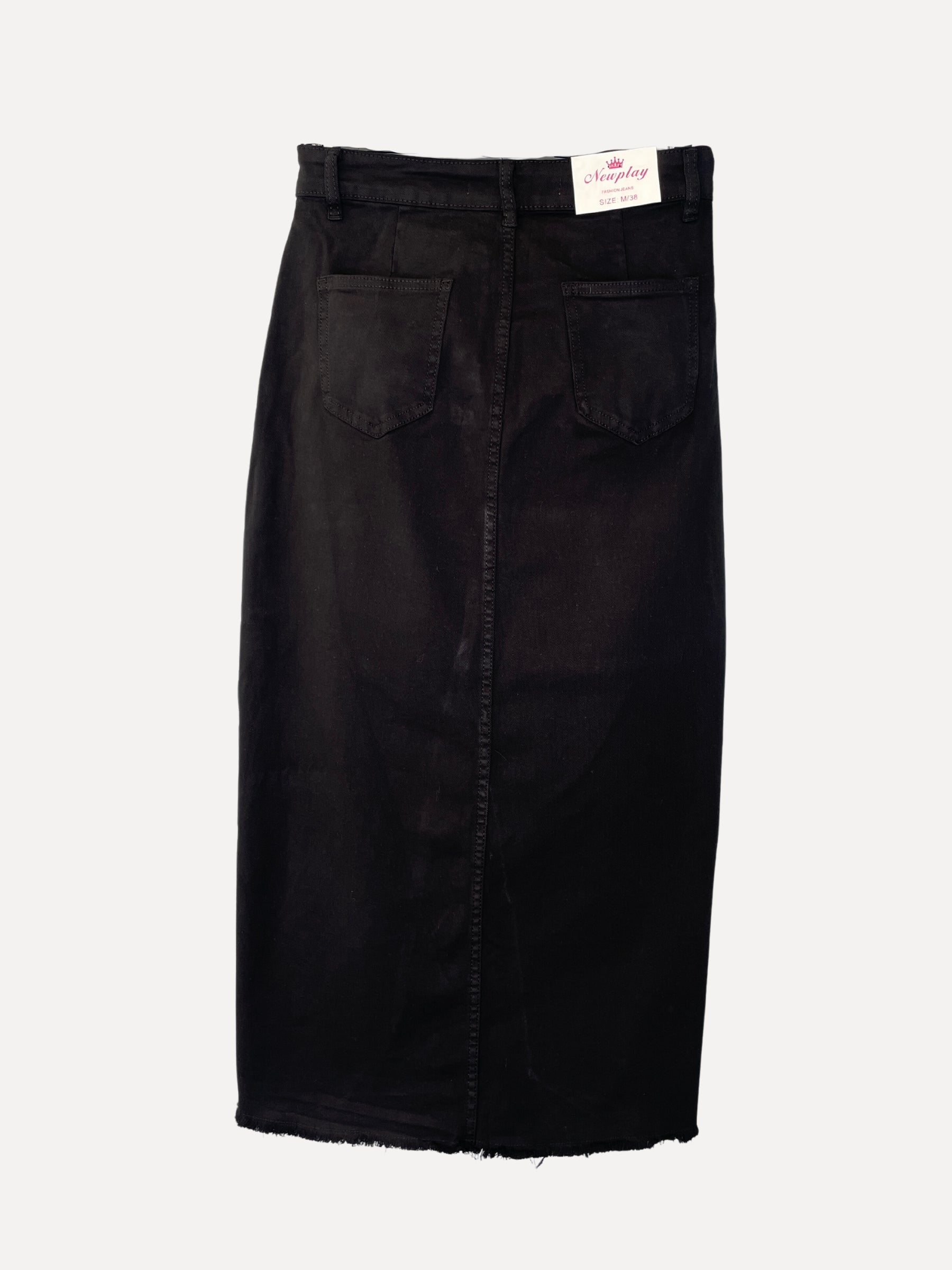 Jeans Skirt F6876-Black