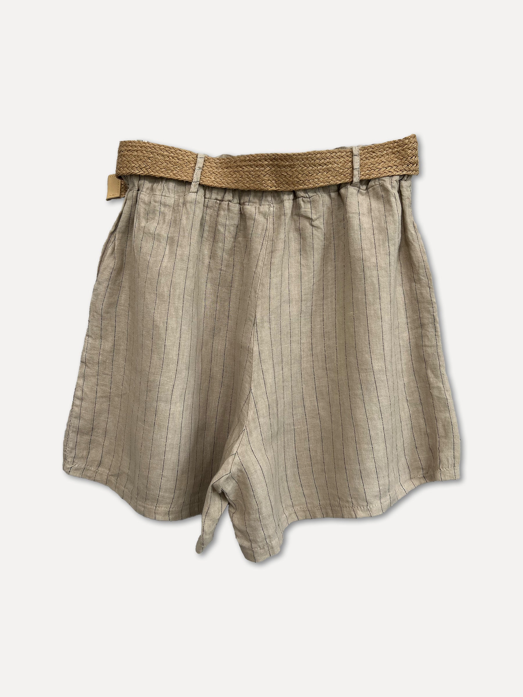 VIENNA Stripe Shorts, Beige